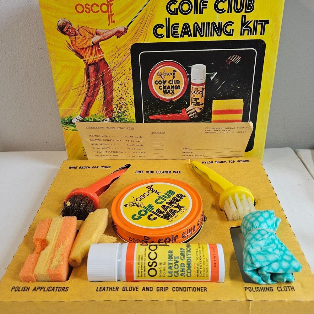 VTG Original Oscar Jr. Golf Club Cleaning Kit Jef Manufacturing Please READ